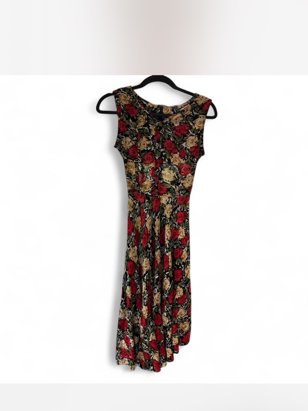 Olivers Sleeveless Midi Dress in Red & Tan Floral